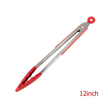 LMETJMA Premium Silicone Cooking Tongs  9  12 NonStick BPAFree HeatResistant BBQ Tongs 8