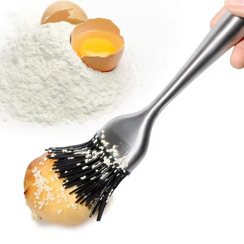 Premium Silicone BBQ Basting Brush  HeatResistant Oil  Sauce Grilling Brush With Stainless Steel Ha 3