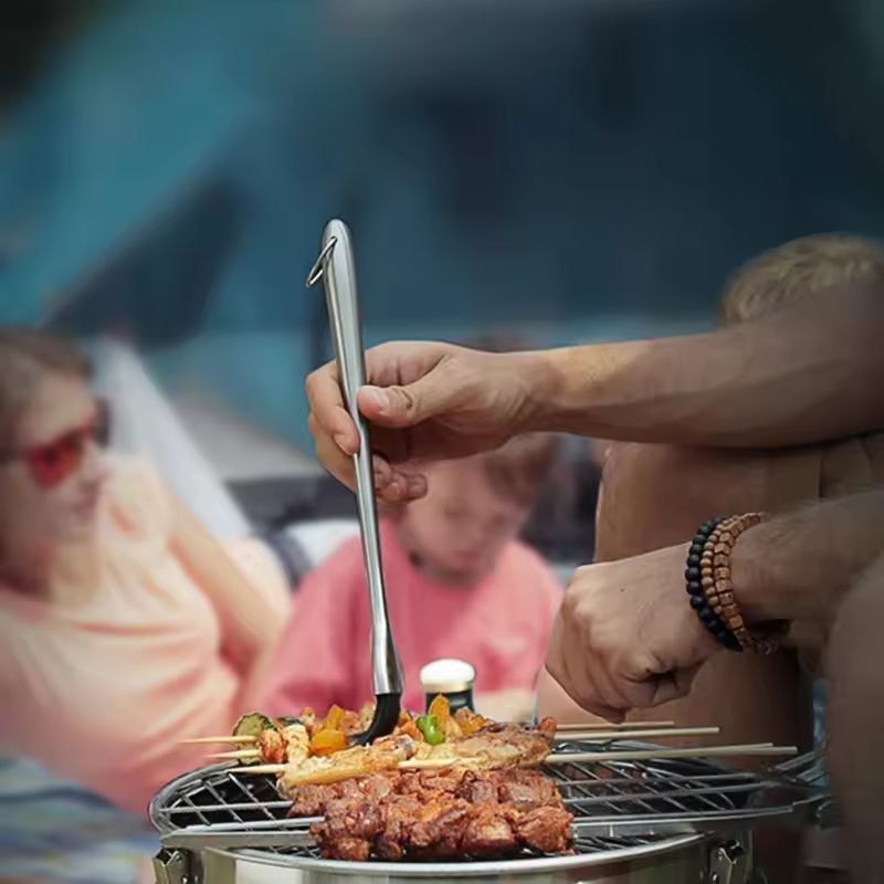 Premium Silicone BBQ Basting Brush  HeatResistant Oil  Sauce Grilling Brush With Stainless Steel Ha 5