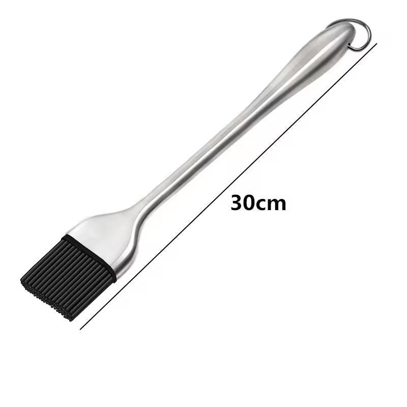 Premium Silicone BBQ Basting Brush  HeatResistant Oil  Sauce Grilling Brush With Stainless Steel Ha 6