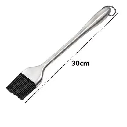 Premium Silicone BBQ Basting Brush  HeatResistant Oil  Sauce Grilling Brush With Stainless Steel Ha 6