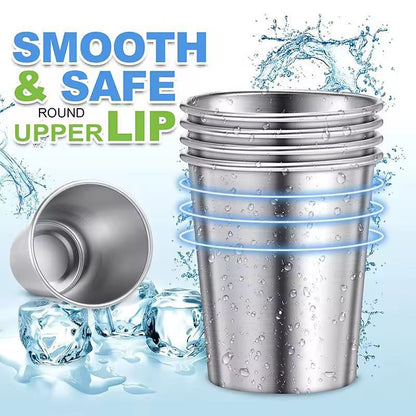 Premium Stainless Steel Pint Cup Set  Durable Reusable Metal Tumblers For Everyday Use 2