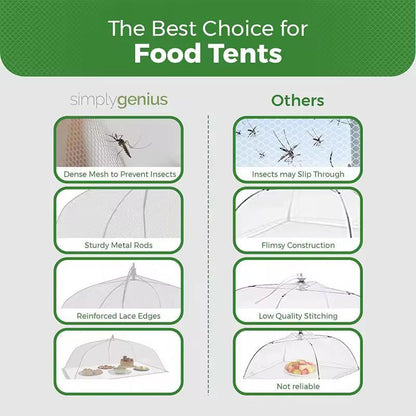 Large  Tall Collapsible Mesh Food Cover Tent  Outdoor PopUp Food Net For Picnic BBQ  Party 4