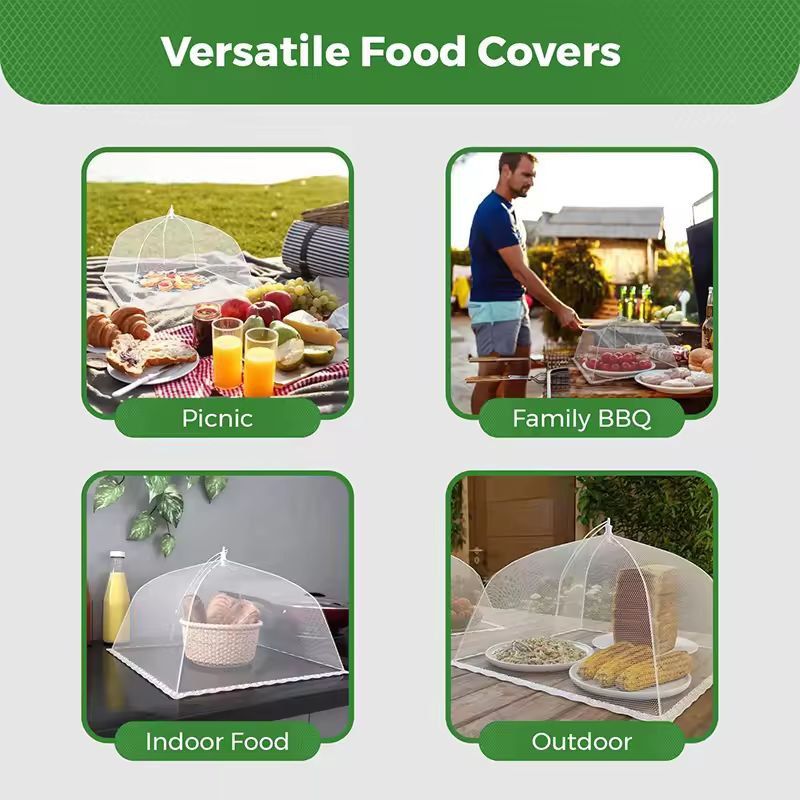 Large  Tall Collapsible Mesh Food Cover Tent  Outdoor PopUp Food Net For Picnic BBQ  Party 5