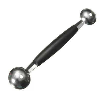 Premium DoubleEnded Melon Baller  IceCream Scoop  Stainless Steel Fruit Ball Spoon 2