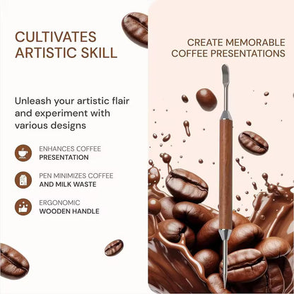 Ultimate Stainless Steel Latte Art Pen  Precision Coffee  Cappuccino Decorating Tool 2