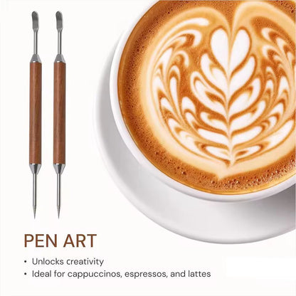 Ultimate Stainless Steel Latte Art Pen  Precision Coffee  Cappuccino Decorating Tool 3