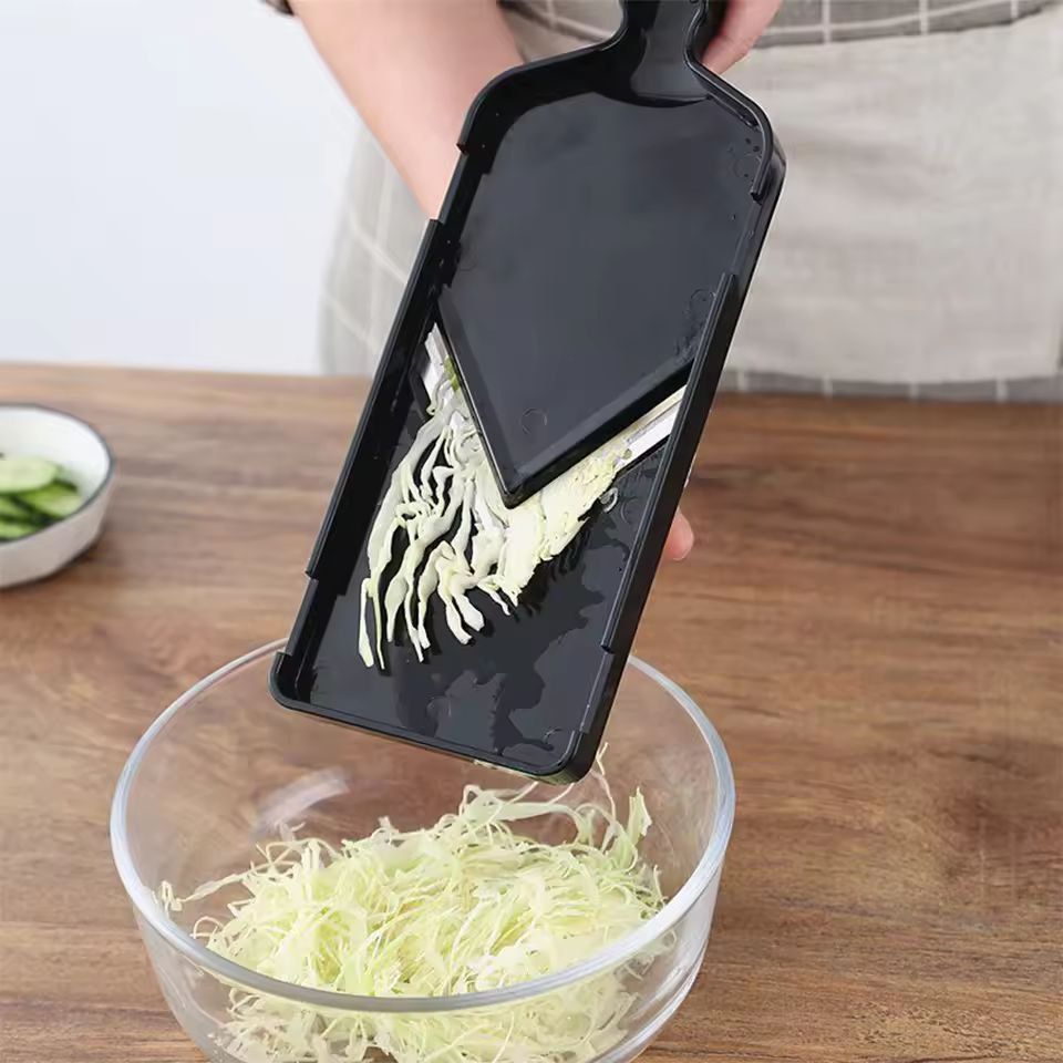 Premium Stainless Steel Vegetable Slicer  Cabbage Shredder  Fast Uniform Cuts For Salads  StirFries 2
