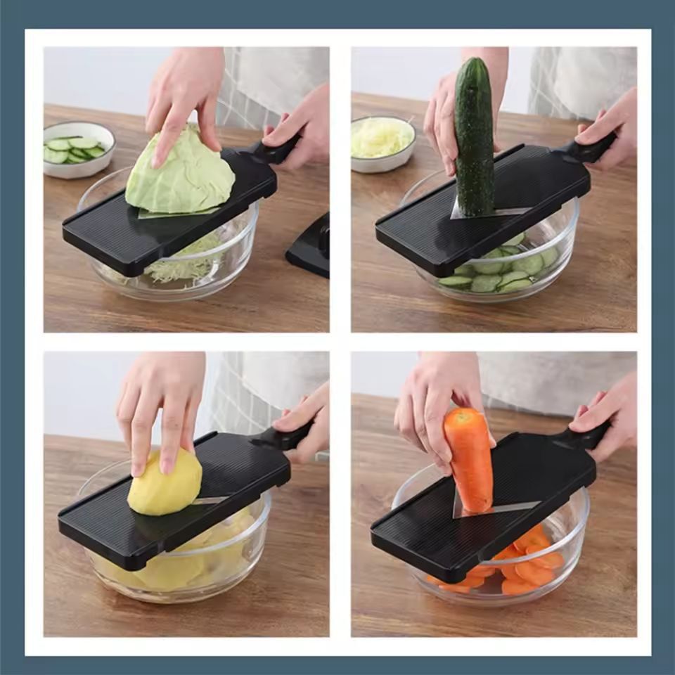 Premium Stainless Steel Vegetable Slicer  Cabbage Shredder  Fast Uniform Cuts For Salads  StirFries 3