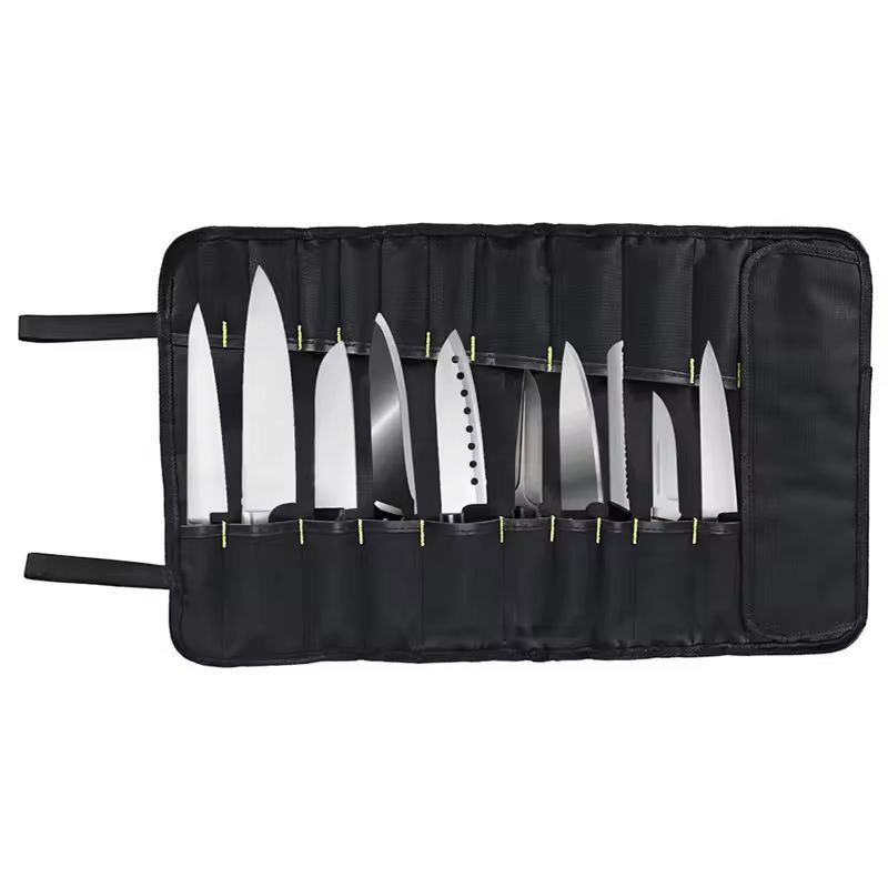 ChefPro 22Slot Knife Roll Bag  Durable Canvas Knife Carry Case 3
