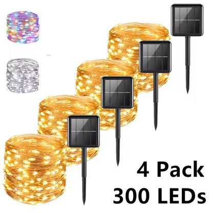 Solar LED Fairy String Lights 7–32 M Waterproof Outdoor Garden Decor