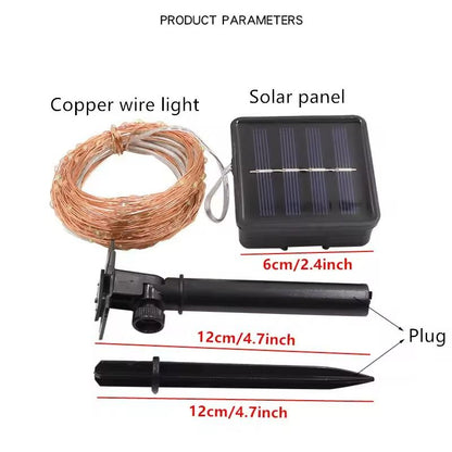 Solar LED Fairy String Lights 732 M Waterproof Outdoor Garden Decor 5