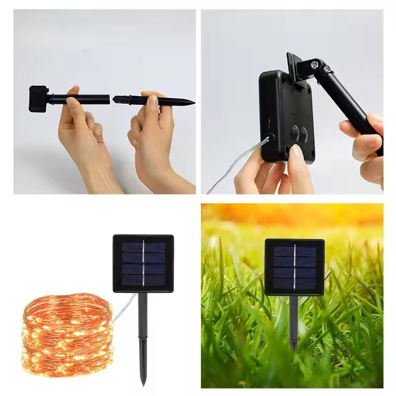 Solar LED Fairy String Lights 732 M Waterproof Outdoor Garden Decor 4