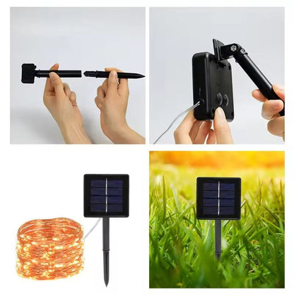 Solar LED Fairy String Lights 732 M Waterproof Outdoor Garden Decor 4