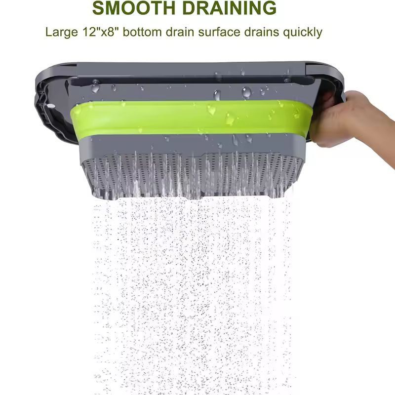 SmartSpace Extendable Sink Colander  Foldable OverSink Fruit  Vegetable Strainer 3