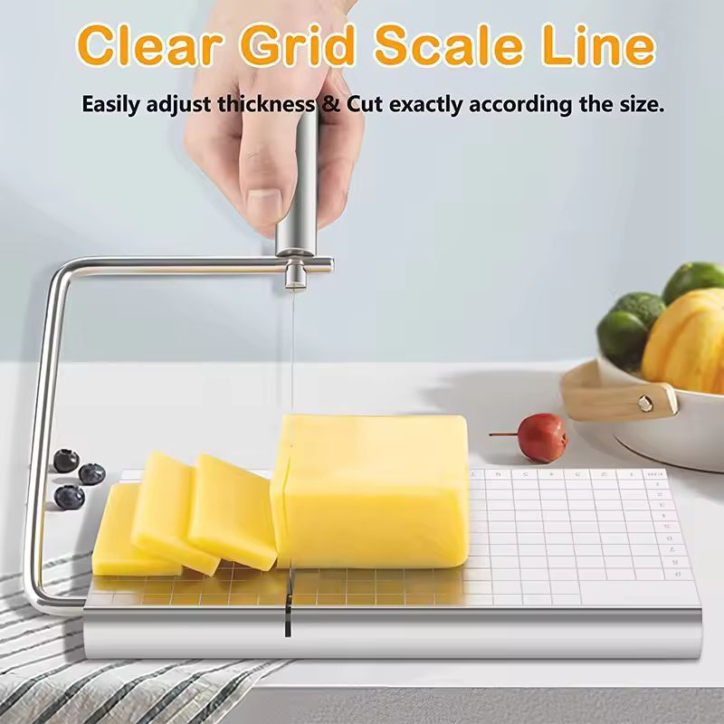 UltraSlice Adjustable Wire Cheese Cutter  Block Board 1