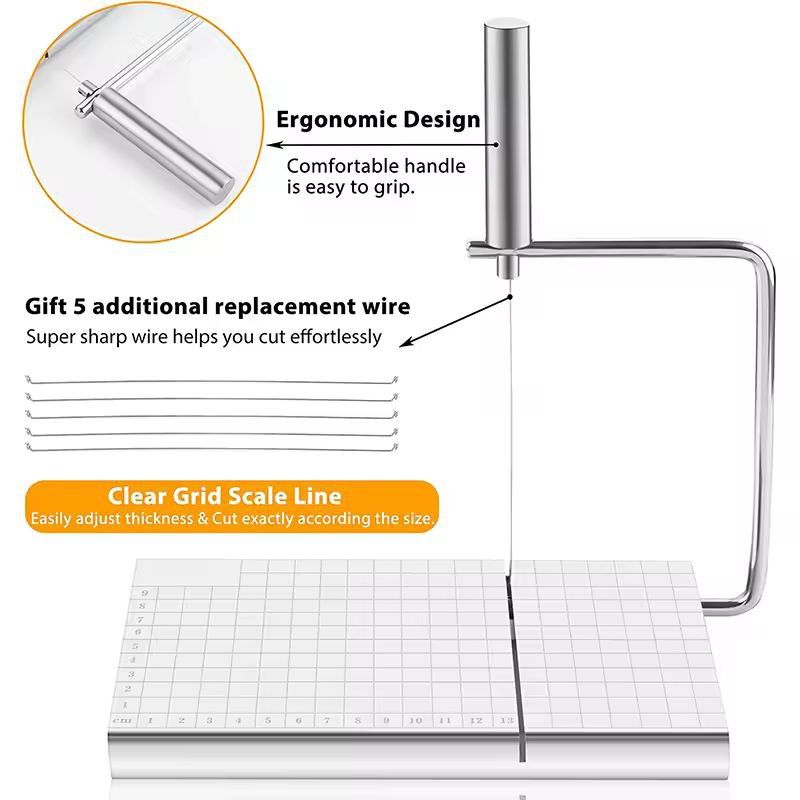 UltraSlice Adjustable Wire Cheese Cutter  Block Board 3
