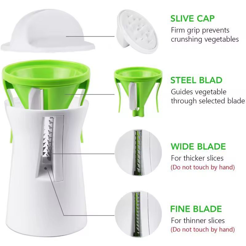 HeavyDuty Spiralizer Vegetable Cutter  Zucchini Pasta  Spiral Slicer Maker 3