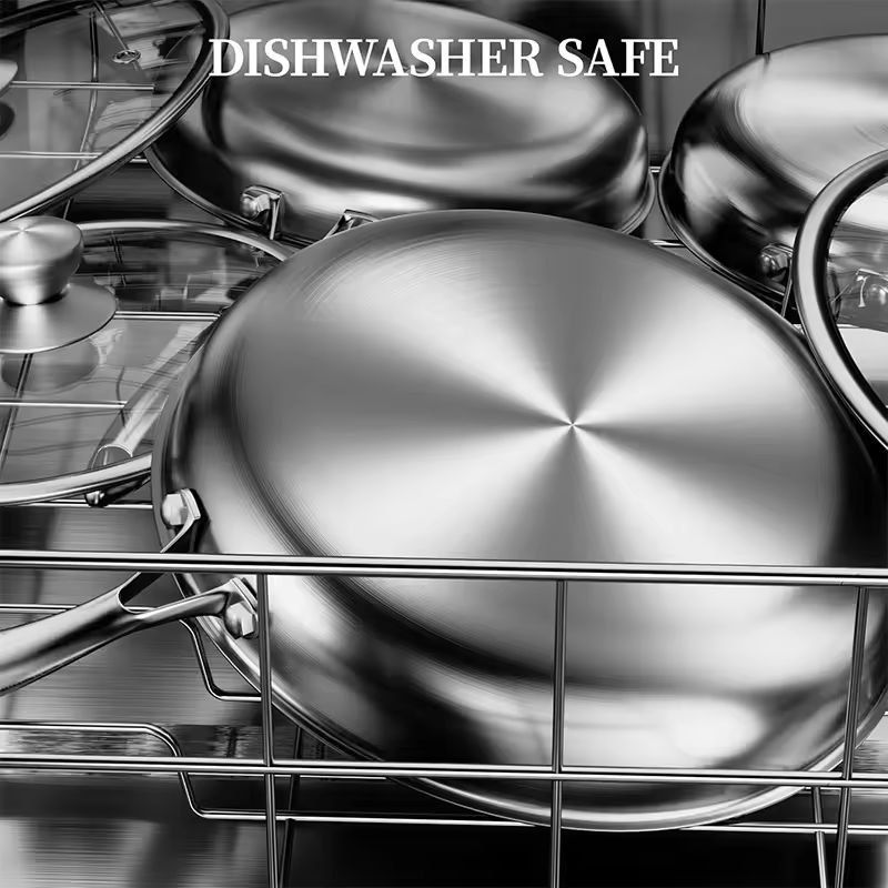 Premium StainlessSteel Hybrid Nonstick Frying Pan  PFOAFree Skillet 5
