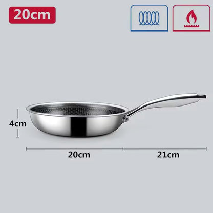 Premium StainlessSteel Hybrid Nonstick Frying Pan  PFOAFree Skillet 6
