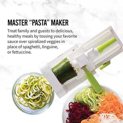 SmartPrep 5in1 Vegetable Spiralizer  Slicer  Foldable Veggie Pasta  Cheese Grater 5