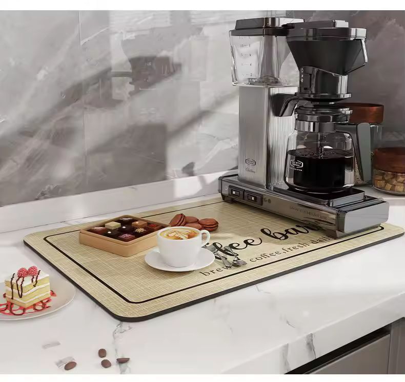 Premium Coffee Machine Mat  AntiFouling WaterAbsorbing Pad 2
