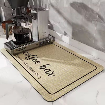 Premium Coffee Machine Mat  AntiFouling WaterAbsorbing Pad 6