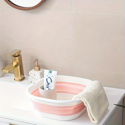 Extendable Small Portable Foldable Wash Basin, Easy To Clean Foot Basin, Lightweight Vegetable Basin For Home And Travel
