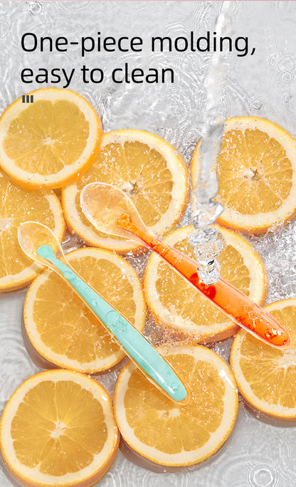 Soft Silicone Feeding Spoon Training Baby Reborn Baby Silicone Spoon Learning Spoon Star Pattern Sp 3