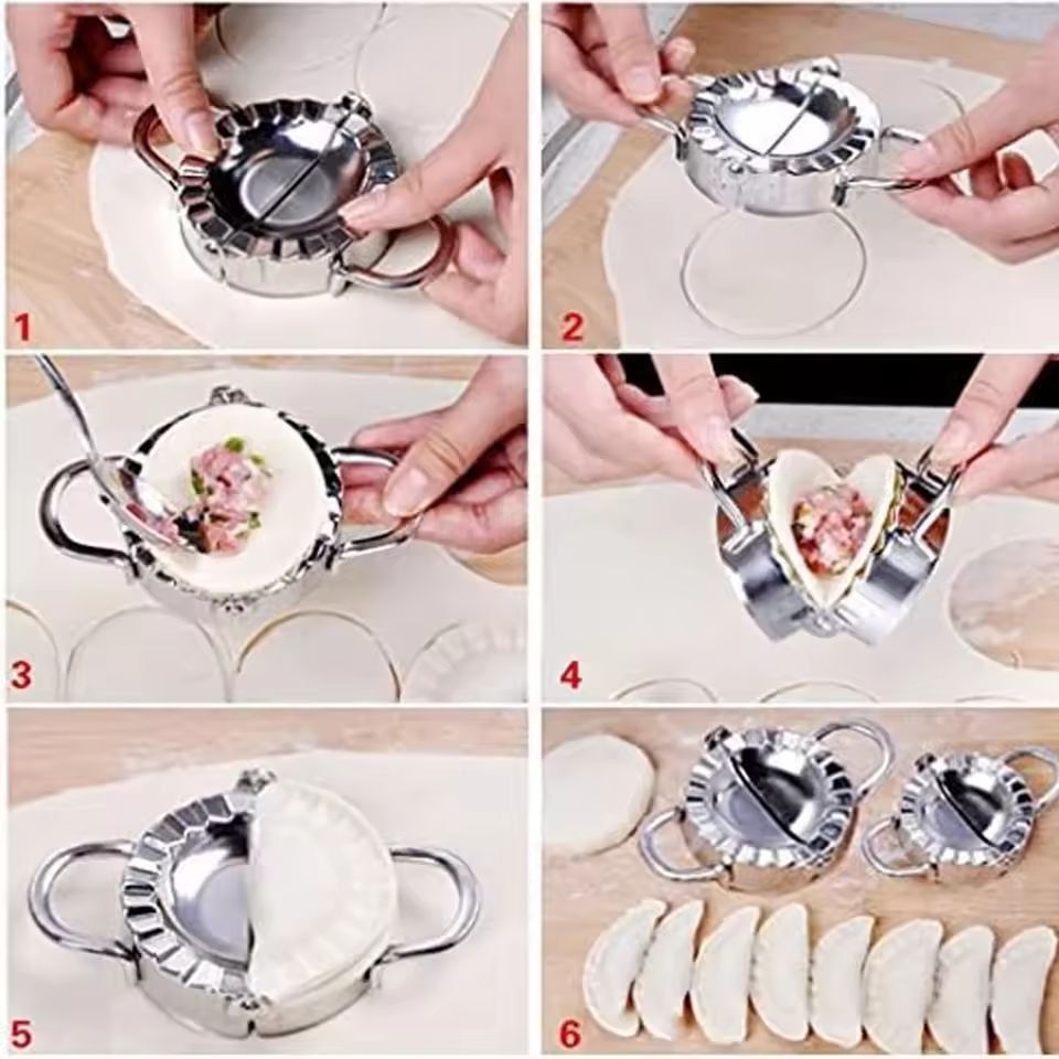 Ultimate Stainless Steel Dumpling  Ravioli Press  Easy Dumpling Maker For Homemade Dumplings Empana 3