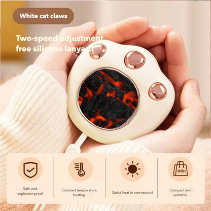 Electric Hand Warmers Rechargeable USB Pocket Hands Heater Portable Handwarmers Cordless Outdoor Wa