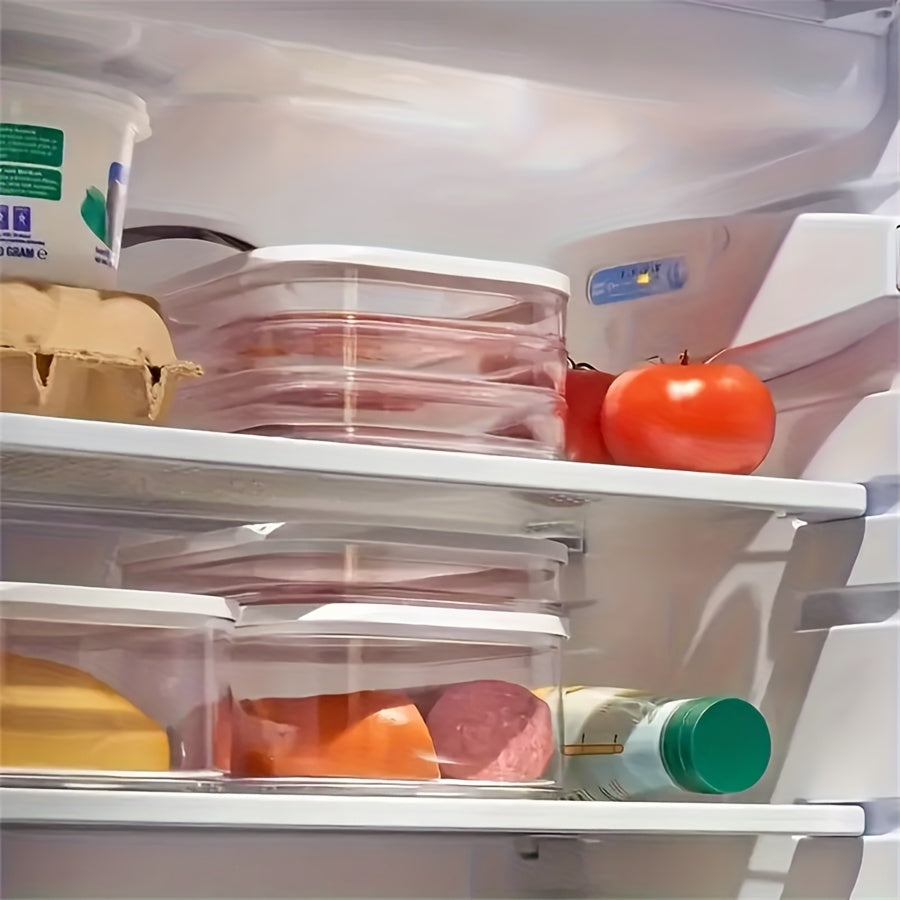 Material Bacon Meat Frozen Preservation Box Sealed Transparent Storage Box Household Refrigerator S 1