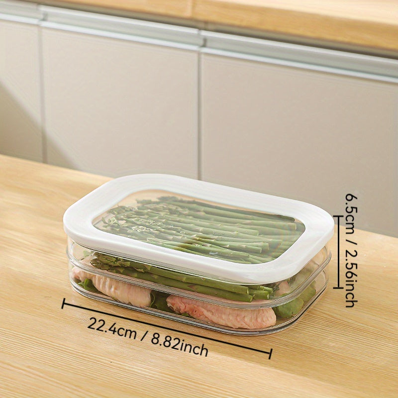 Material Bacon Meat Frozen Preservation Box Sealed Transparent Storage Box Household Refrigerator S 3