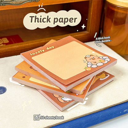 School Supplies Pad Stickers Cute Cartoon Capybara Memo Office Non Sticky Message Paper Creative Ha 2