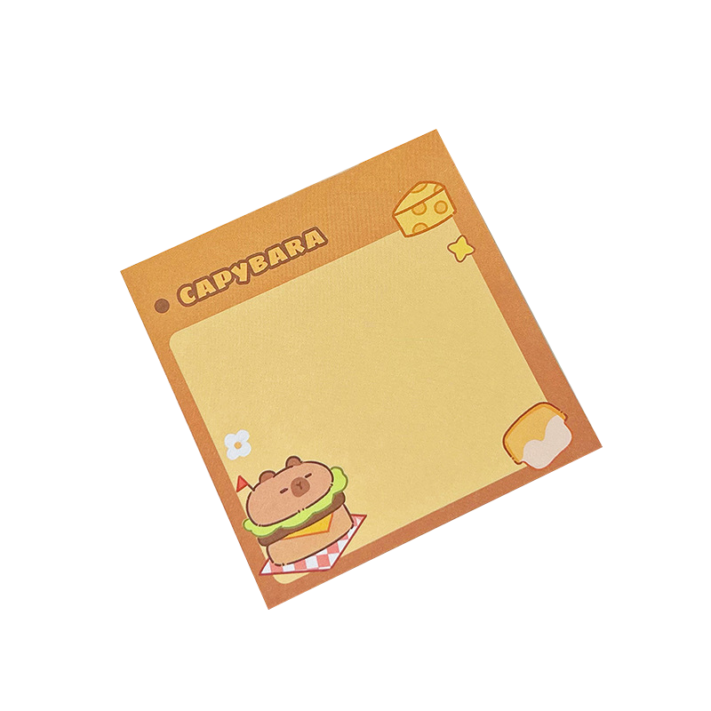 School Supplies Pad Stickers Cute Cartoon Capybara Memo Office Non Sticky Message Paper Creative Ha 7