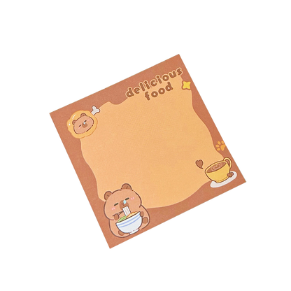 School Supplies Pad Stickers Cute Cartoon Capybara Memo Office Non Sticky Message Paper Creative Ha 6
