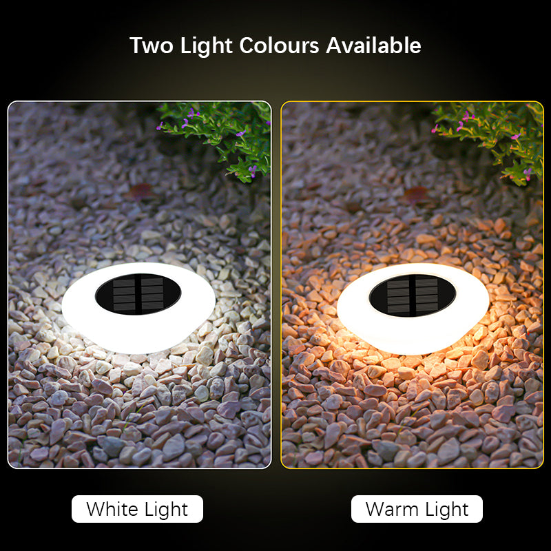 Waterproof Outdoor Landscape Light, Garden Pathway Yard Deck Camping Decor, Solar Ground Lights, LED Lawn Lamp