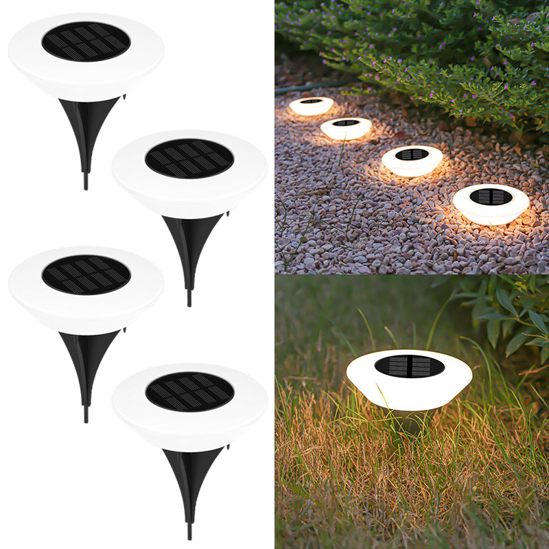 Waterproof Outdoor Landscape Light, Garden Pathway Yard Deck Camping Decor, Solar Ground Lights, LED Lawn Lamp