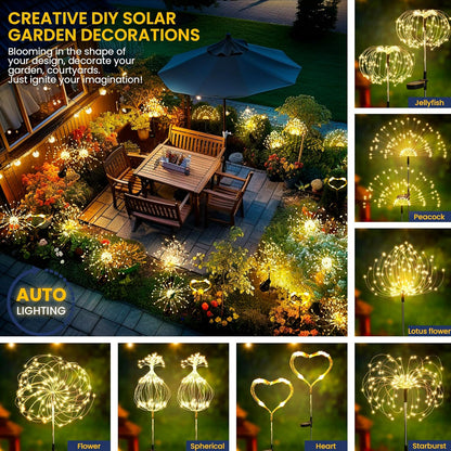Garden Decoration Lawn Pathway Waterproof Light For Patio Yard Party Christmas Wedding Solar LED Fi 1