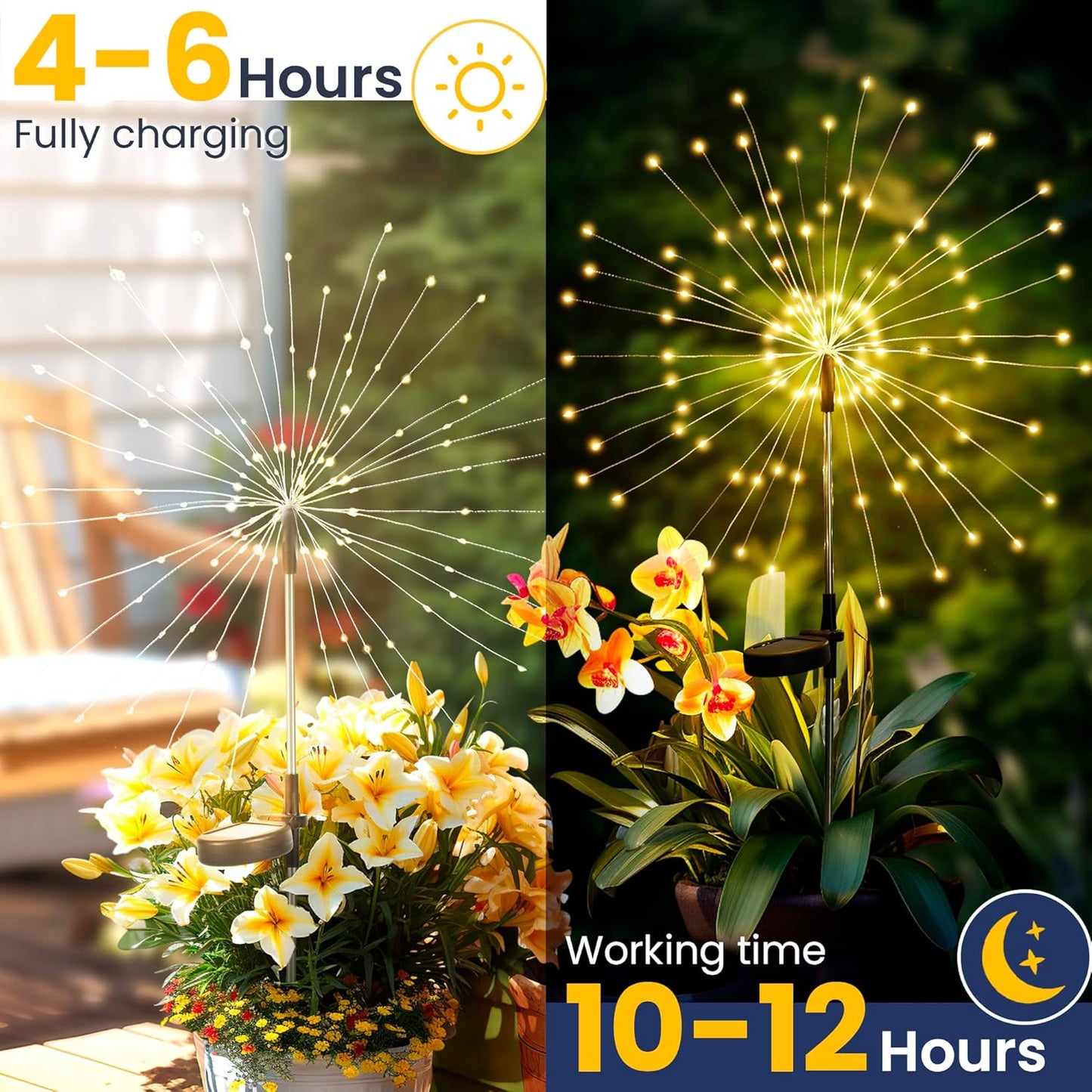 Garden Decoration Lawn Pathway Waterproof Light For Patio Yard Party Christmas Wedding Solar LED Fi 4