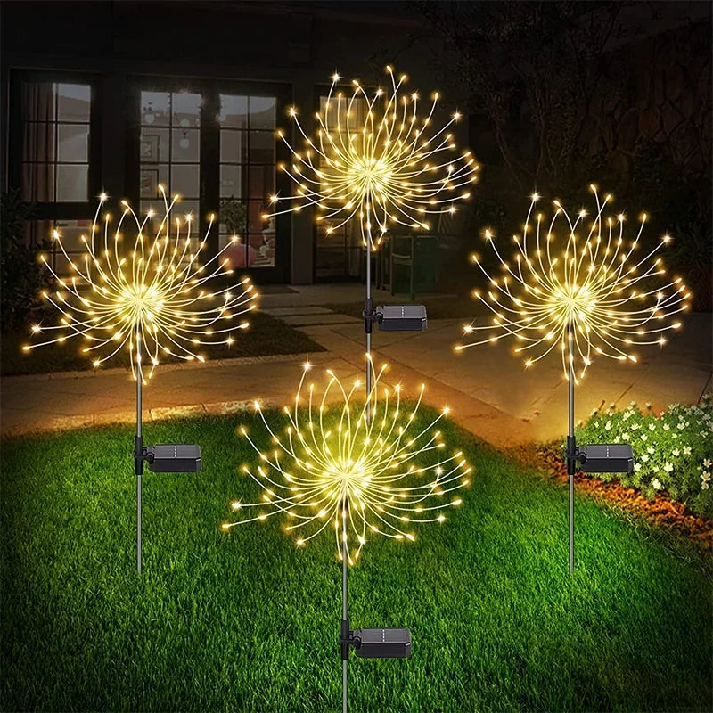 Garden Decoration Lawn Pathway Waterproof Light For Patio Yard Party Christmas Wedding Solar LED Fi 8