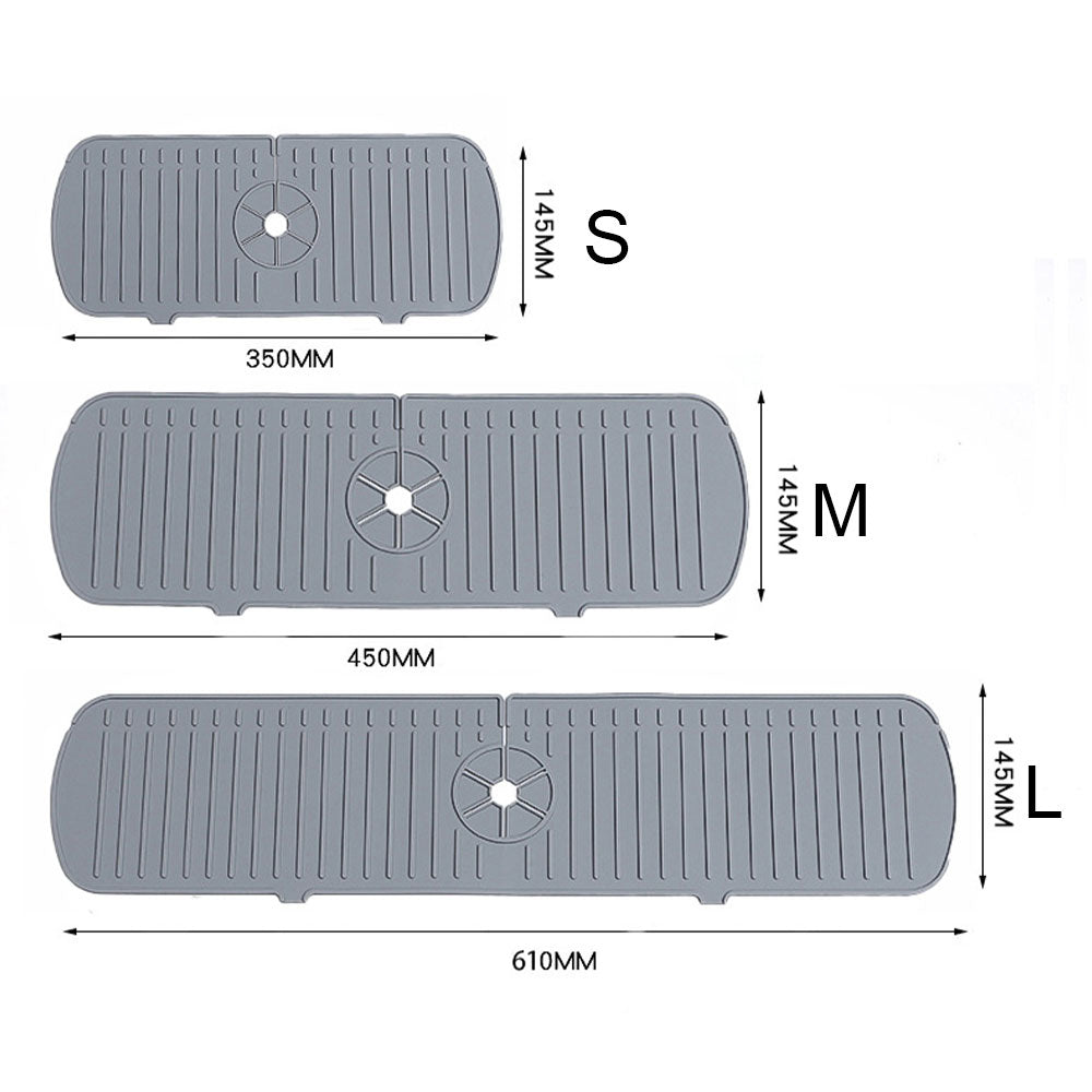 Silicone Drainage Pad Bathroom Kitchen Faucet Drip Mat Wash Basin Splash Proof Pad Table Draining P