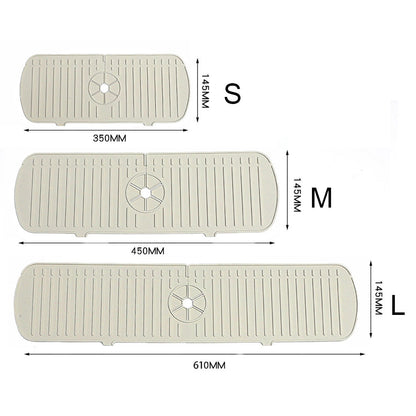 Silicone Drainage Pad Bathroom Kitchen Faucet Drip Mat Wash Basin Splash Proof Pad Table Draining P
