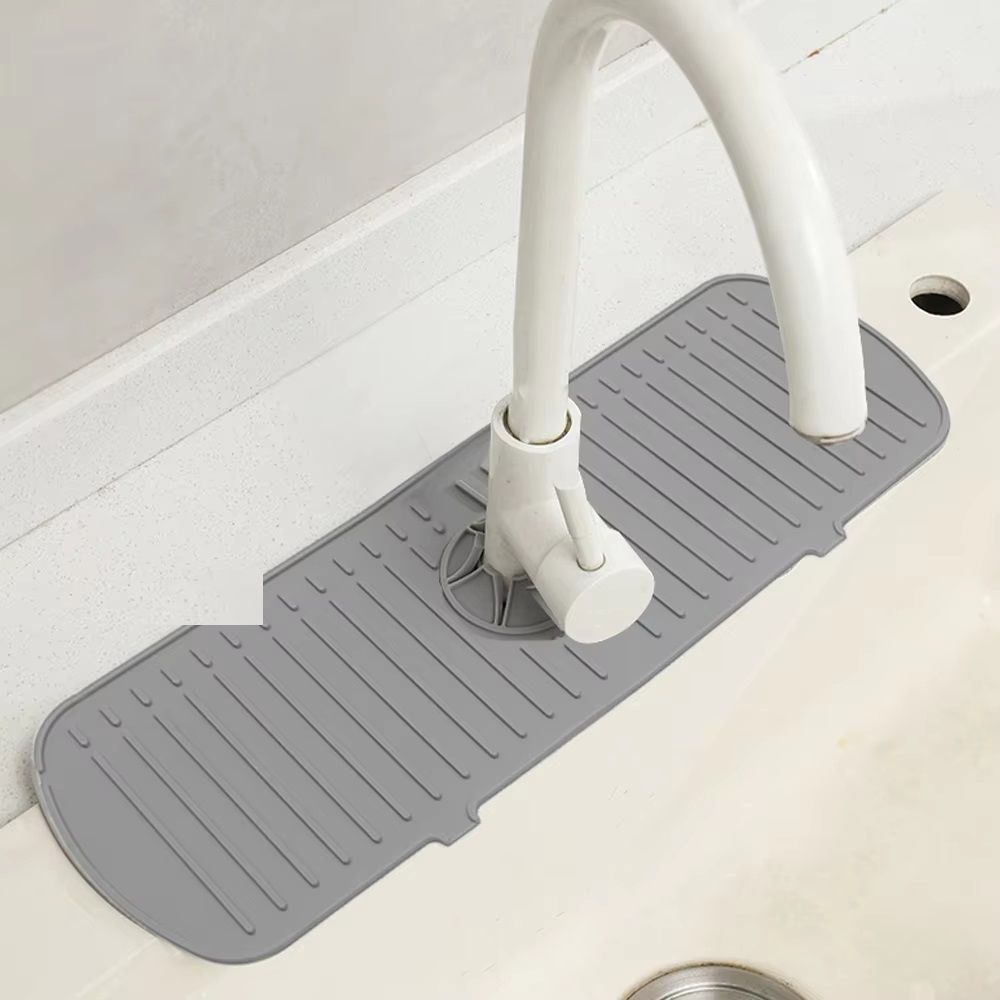 Silicone Drainage Pad Bathroom, Kitchen Faucet Drip Mat, Wash Basin Splash Proof Pad, Table Draining Pad, Heat Protector
