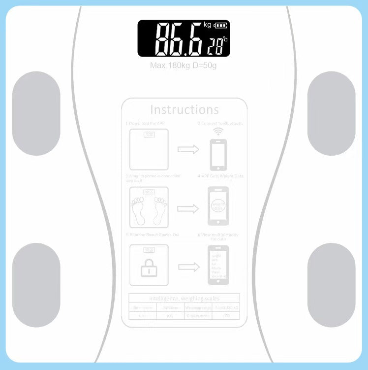 Electronic Scale Bluetooth, Home Charging, Healthy Body Scale, Weight Scale, Weighing Scale