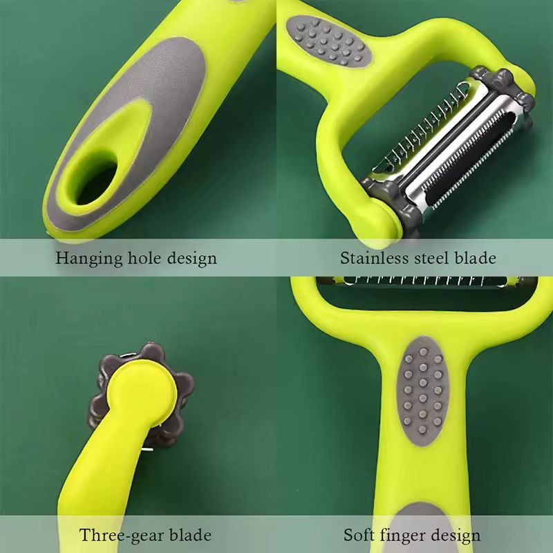 3in1 Pro Vegetable Slicer  Julienne Peeler AllPurpose Carrot Potato  Salad Grater 4