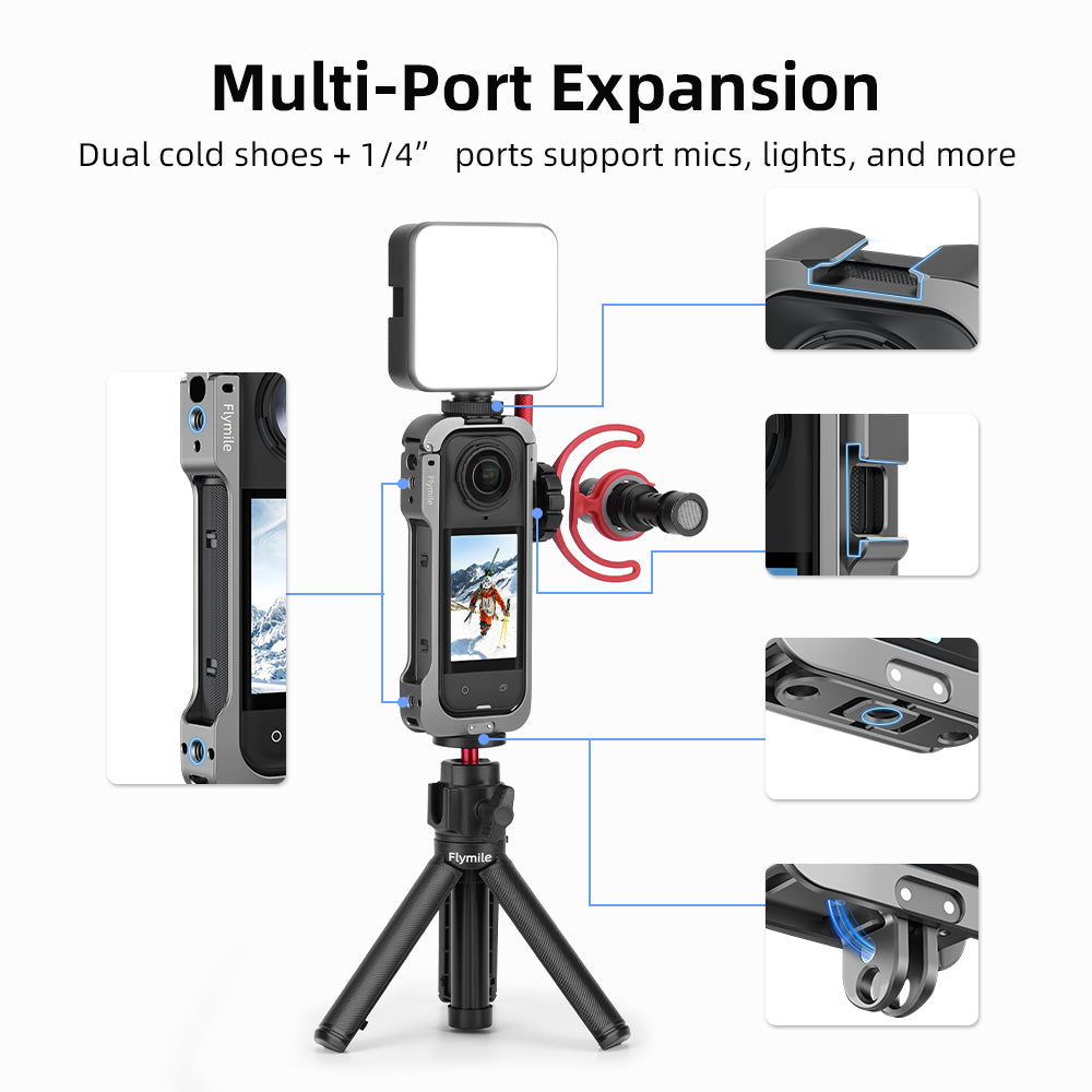 Aluminum Alloy Expansion Frame Adapter Mount Flymile Metal Cage Protective Case Lens Guard 1