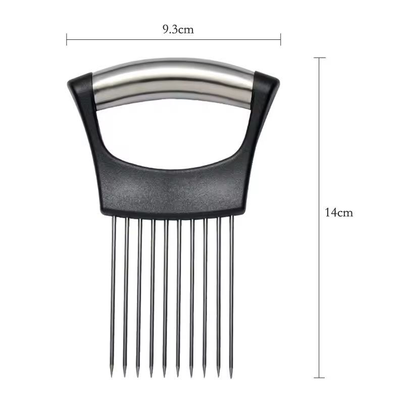 Premium Stainless Steel Vegetable Slicing Holder  Precision Cutting Guide For Onions Tomatoes  More 5