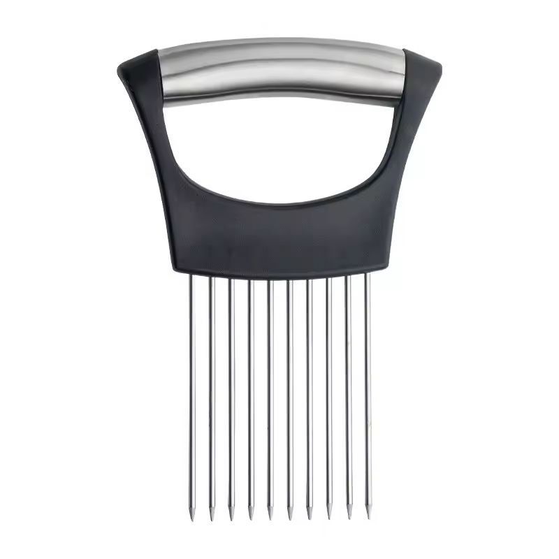 Premium Stainless Steel Vegetable Slicing Holder  Precision Cutting Guide For Onions Tomatoes  More 6