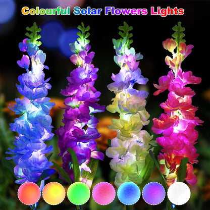 Upgraded waterproof solar flower light, Solar Garden Lights, Yard patio lawn decoration, ideal for party garden